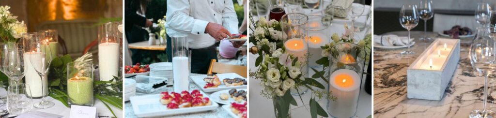 Decoratieve poederkaarsen