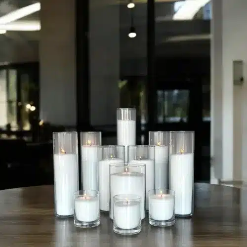 Glas kaarsen